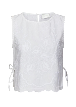 Kaelin embroidery top Hvid Neo Noir 